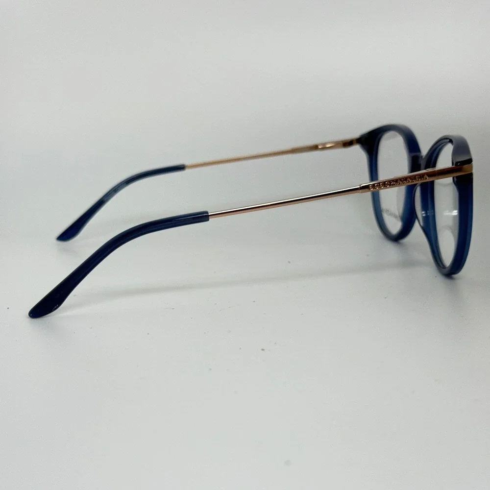 BCBGMAXAZRIA Fenella Blue Round Eyeglasses Frames‎ L135MM 50018 21346